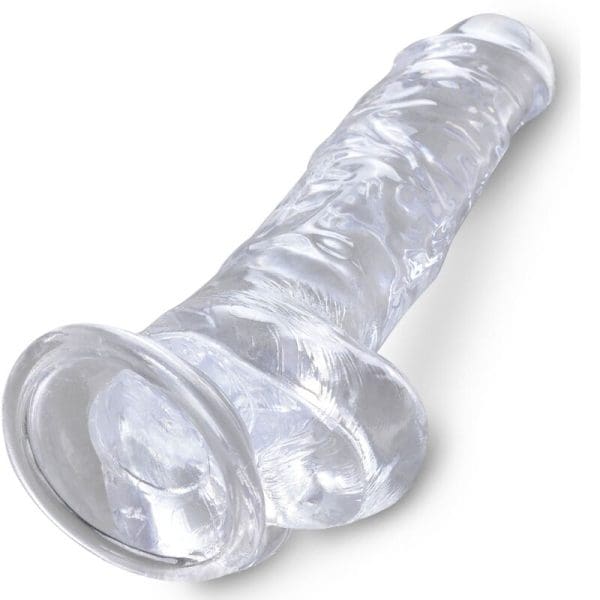 KING COCK - CLEAR REALISTIC PENIS WITH BALLS 16.5 CM TRANSPARENT 4